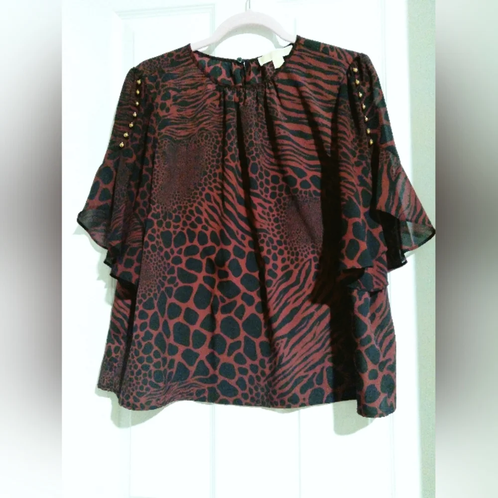 Michael Kors Sz LG Women's Blouse Lg - Picture 1 of 11